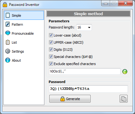 Password Inventor 1.0.5.0 full